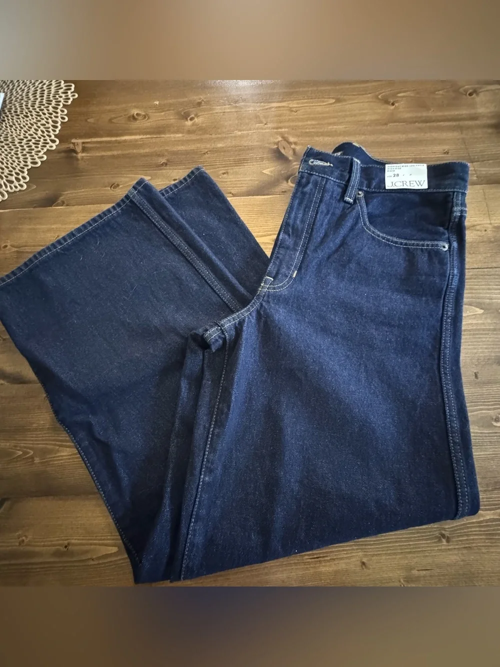 J.Crew Everyday Wide-Leg Ankle High Rise Jeans – Size 28 (NWT)